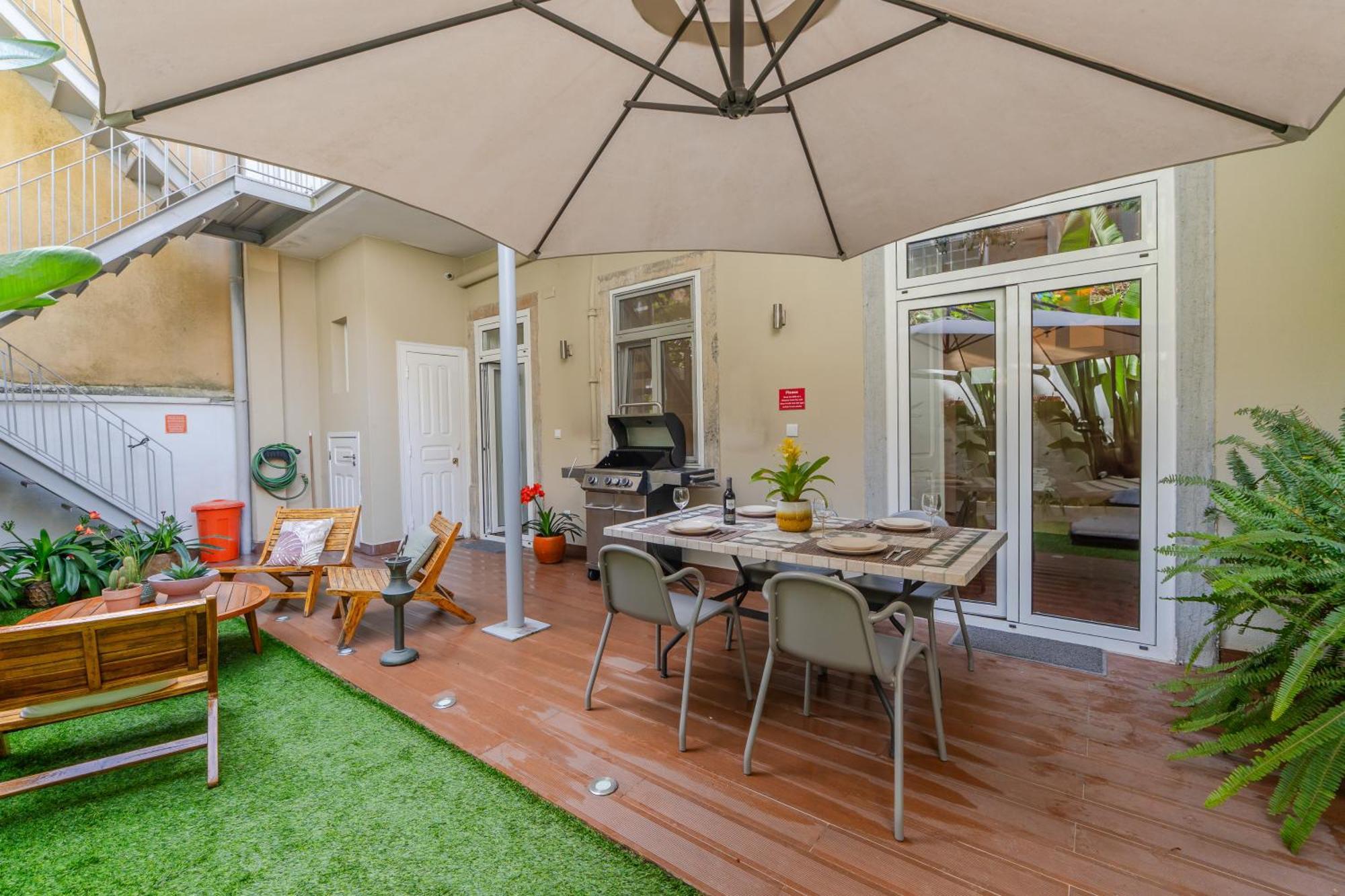 Lisbon Garden Retreat Apartment Luaran gambar