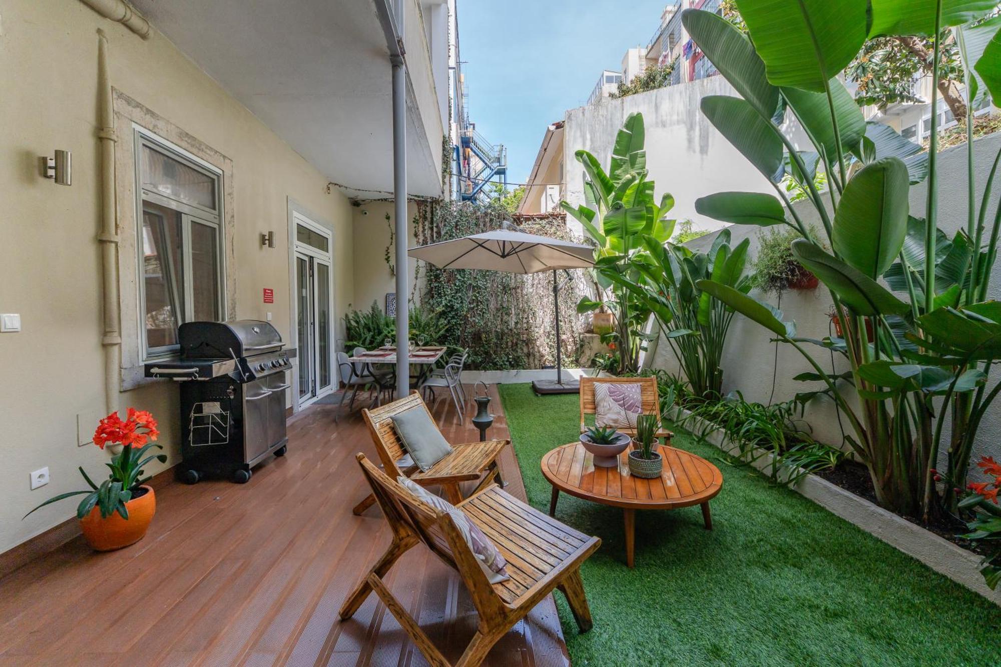 Lisbon Garden Retreat Apartment Luaran gambar